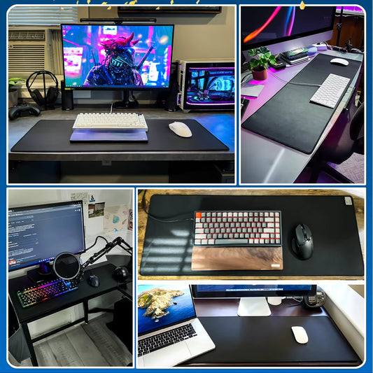 1PC Large Mouse Pad, Office Gaming Table Mat, Non-Slip Rubber Base Washable Mouse Pad for Work, Gaming and Office